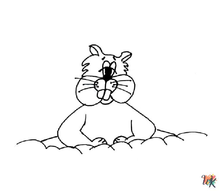 coloring pages Groundhog Day
