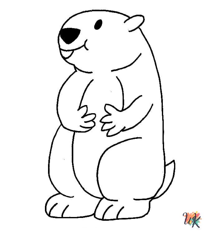 free printable Groundhog Day coloring pages