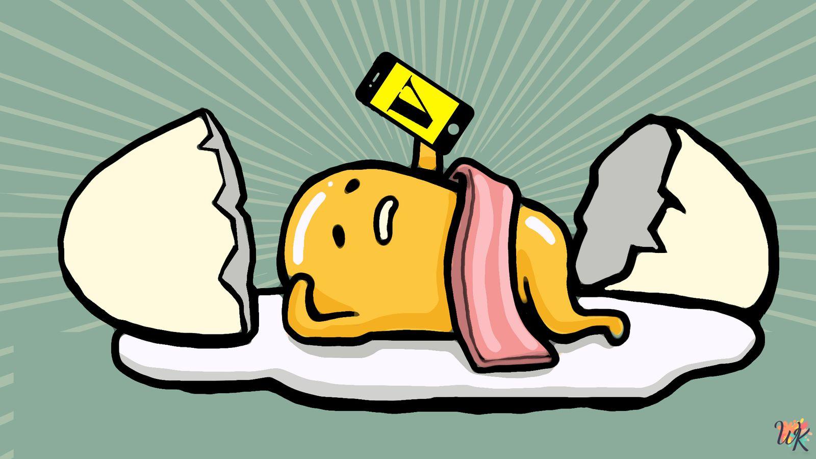 Gudetama Coloring Pages 1 Gudetama Coloring Pages