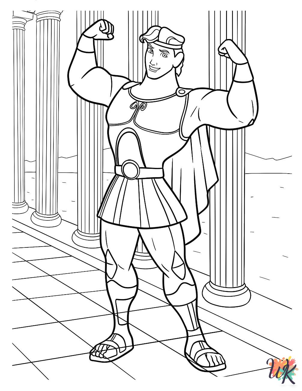 coloring Hercules pages
