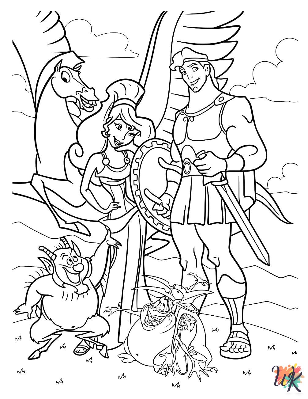Hercules free coloring pages