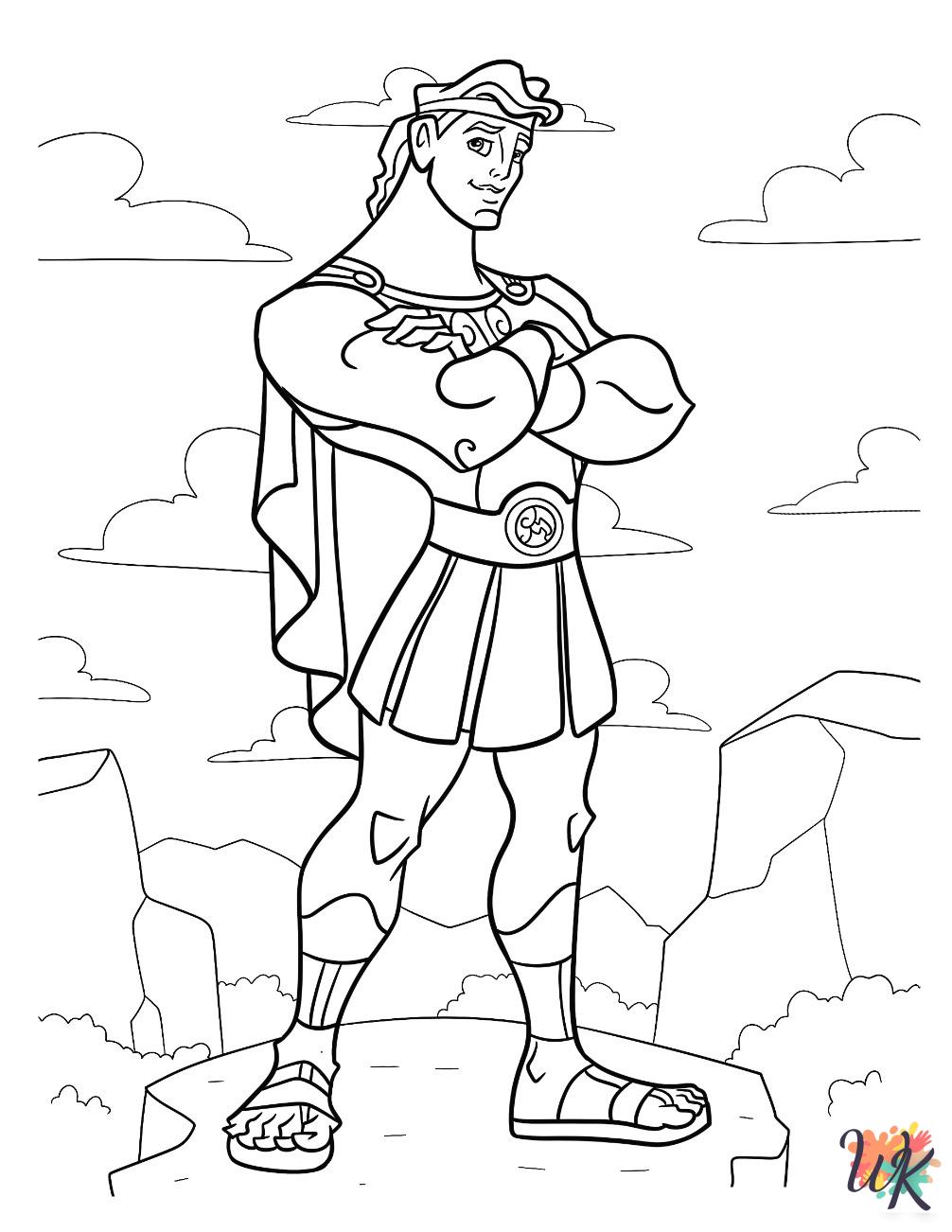 Hercules coloring pages for preschoolers