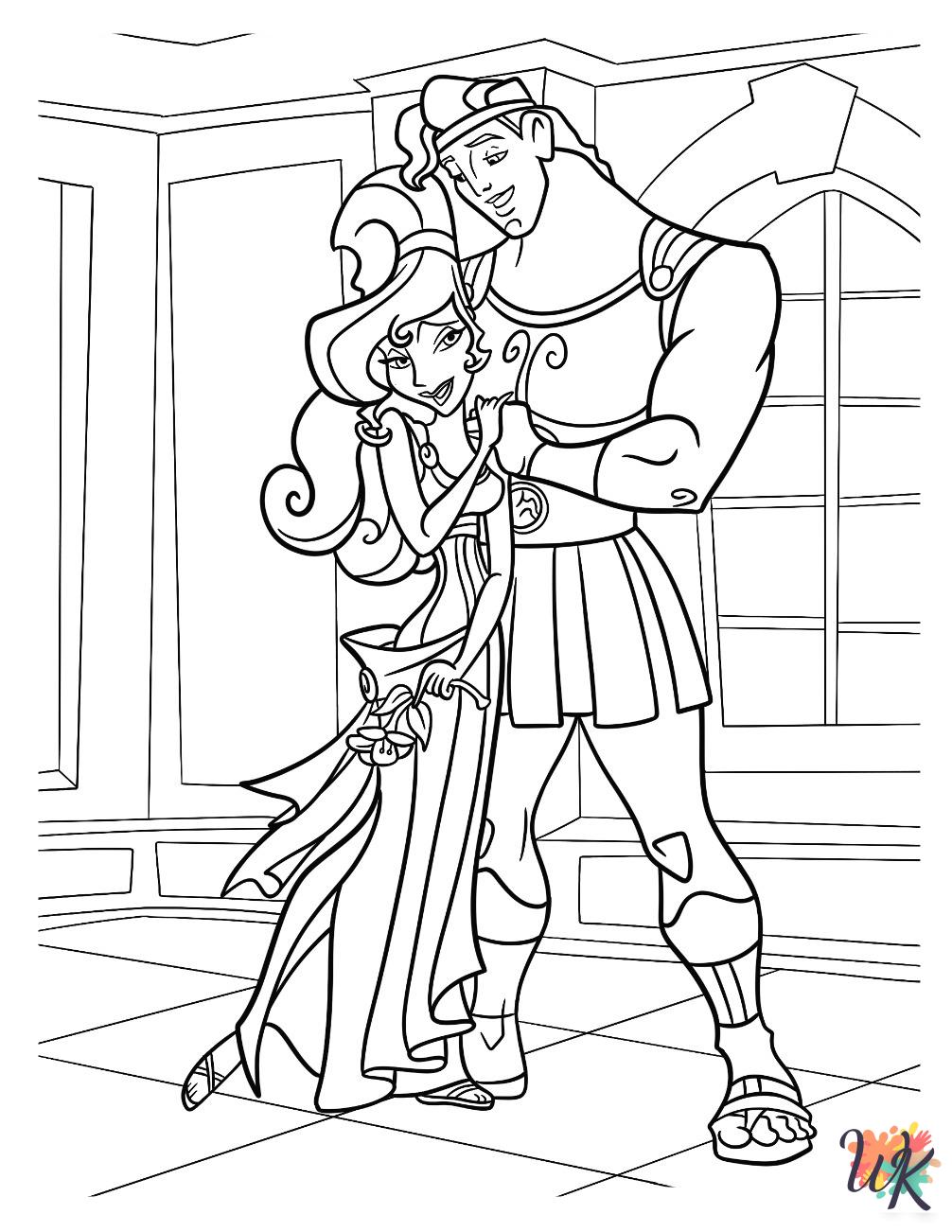 free Hercules tree coloring pages
