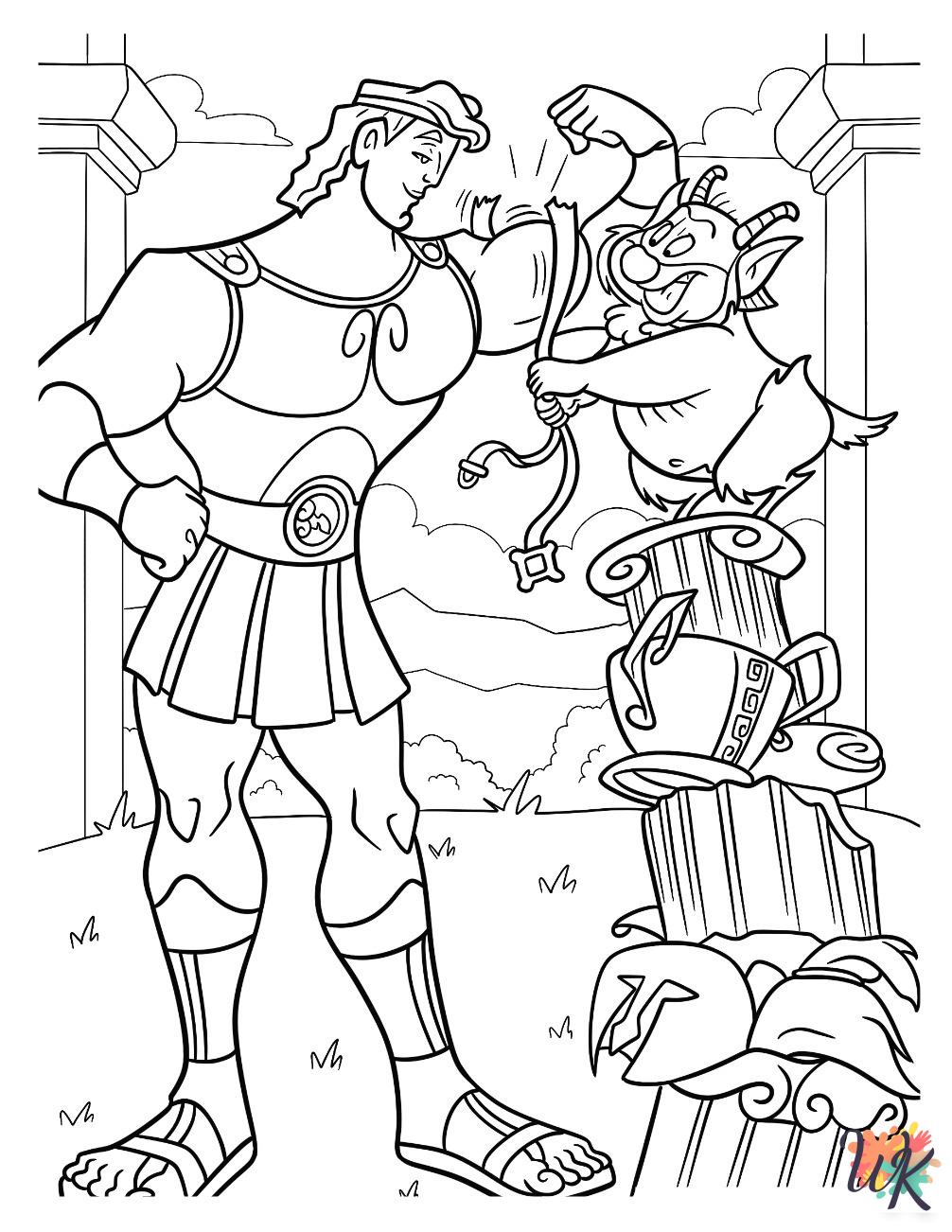 free printable Hercules coloring pages
