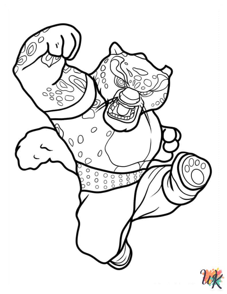 coloring pages for Kung Fu Panda