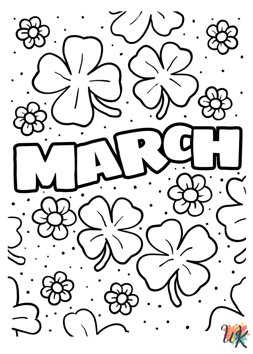 March free coloring pages