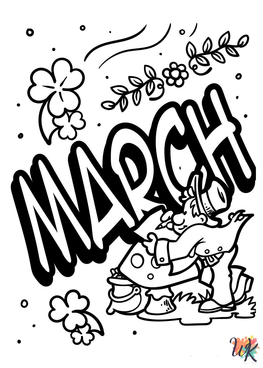 free coloring pages March