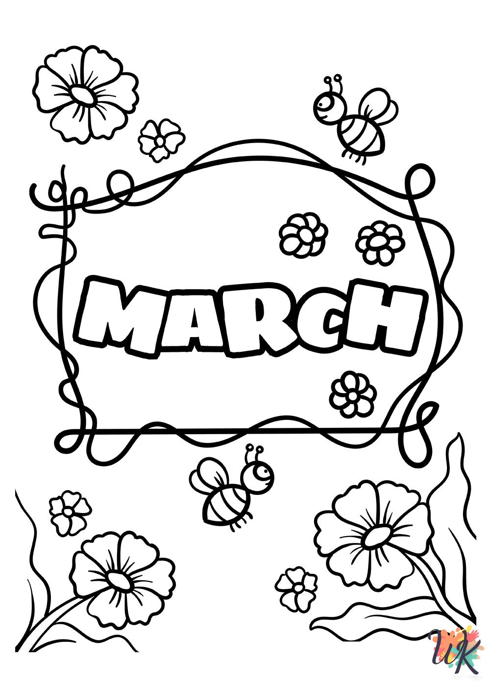 coloring pages March