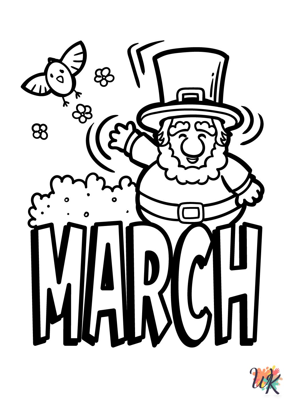 March free coloring pages 1