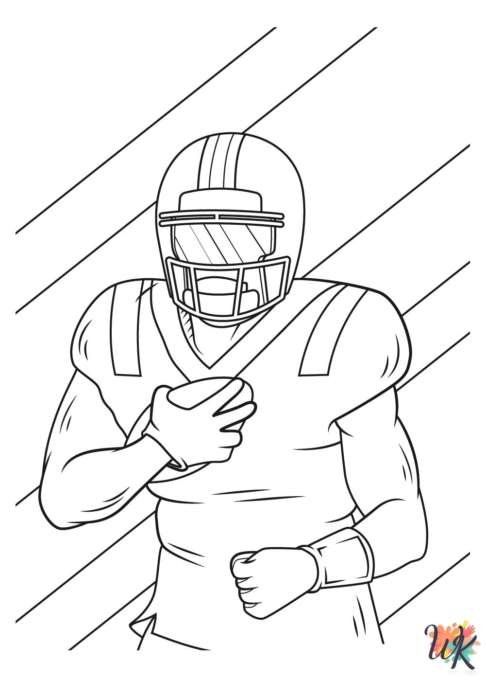 free full size printable NFL coloring pages for adults pdf