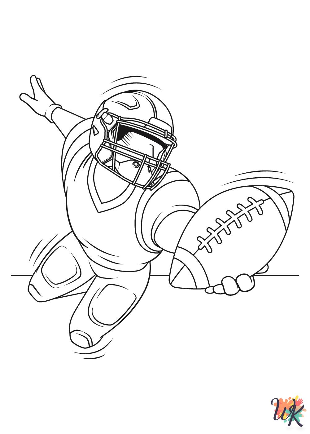 NFL coloring pages for adults easy 1