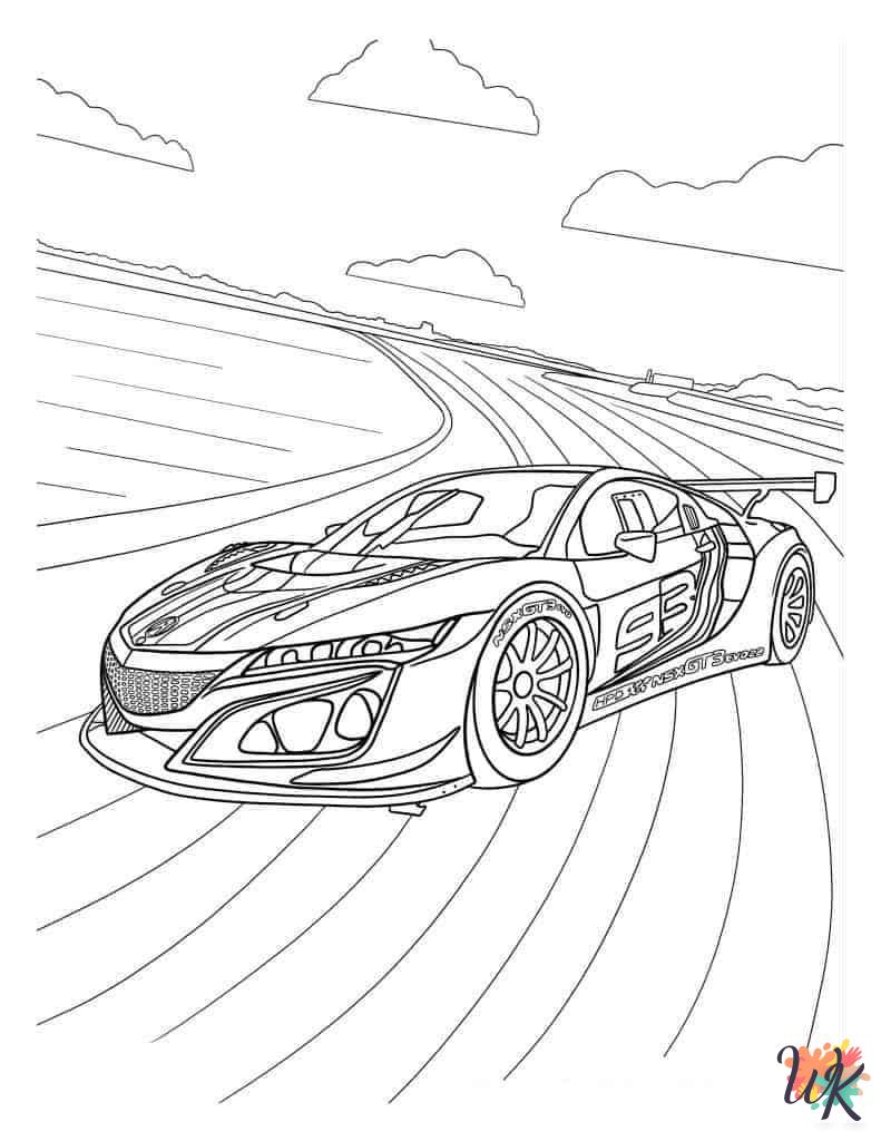 Race Car Coloring Pages 1
