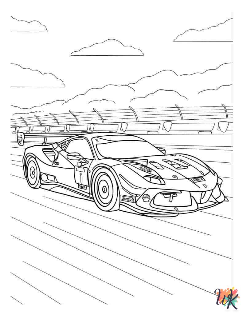 Race Car Coloring Pages 12