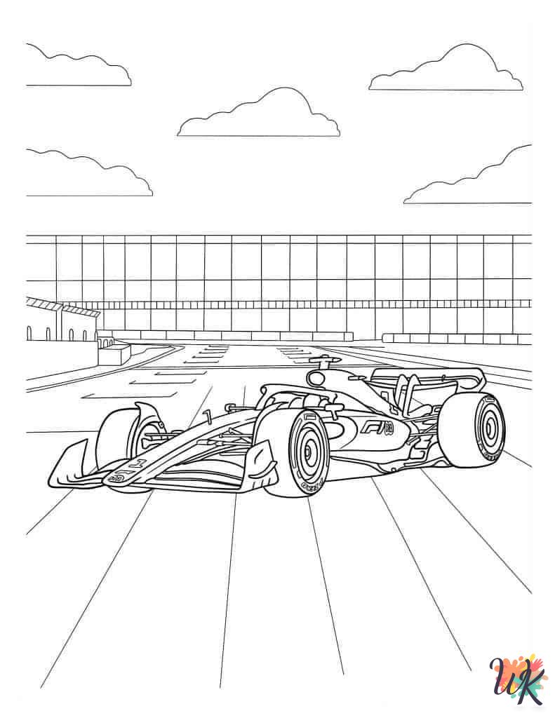 Race Car coloring pages pdf
