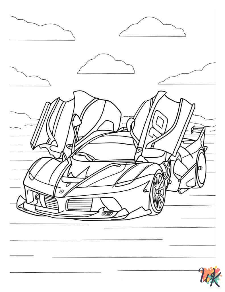 Race Car coloring pages free