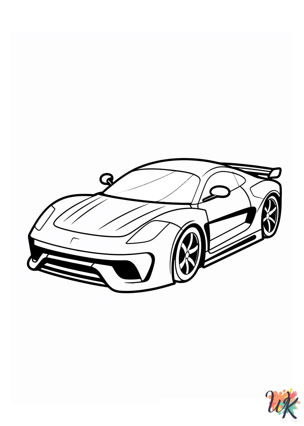 Race Car free coloring pages