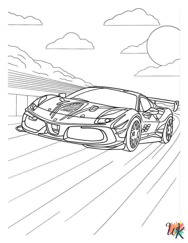 free coloring pages Race Car