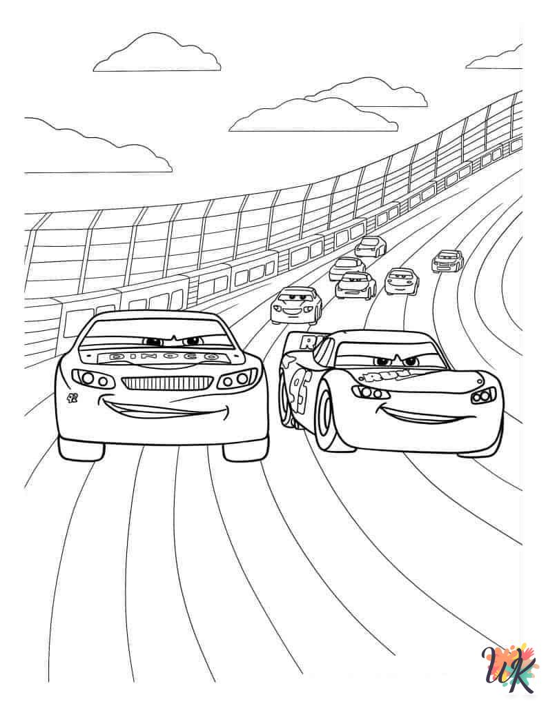 Race Car coloring pages printable free 2