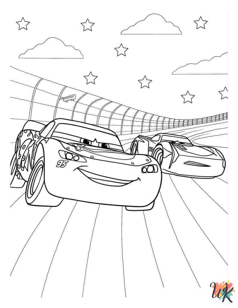 Race Car coloring pages for adults pdf