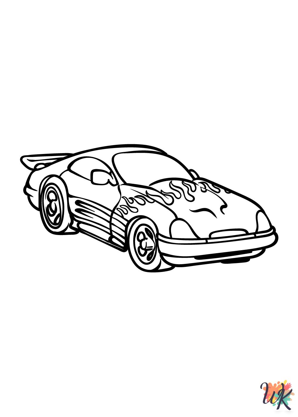 Race Car coloring pages free printable