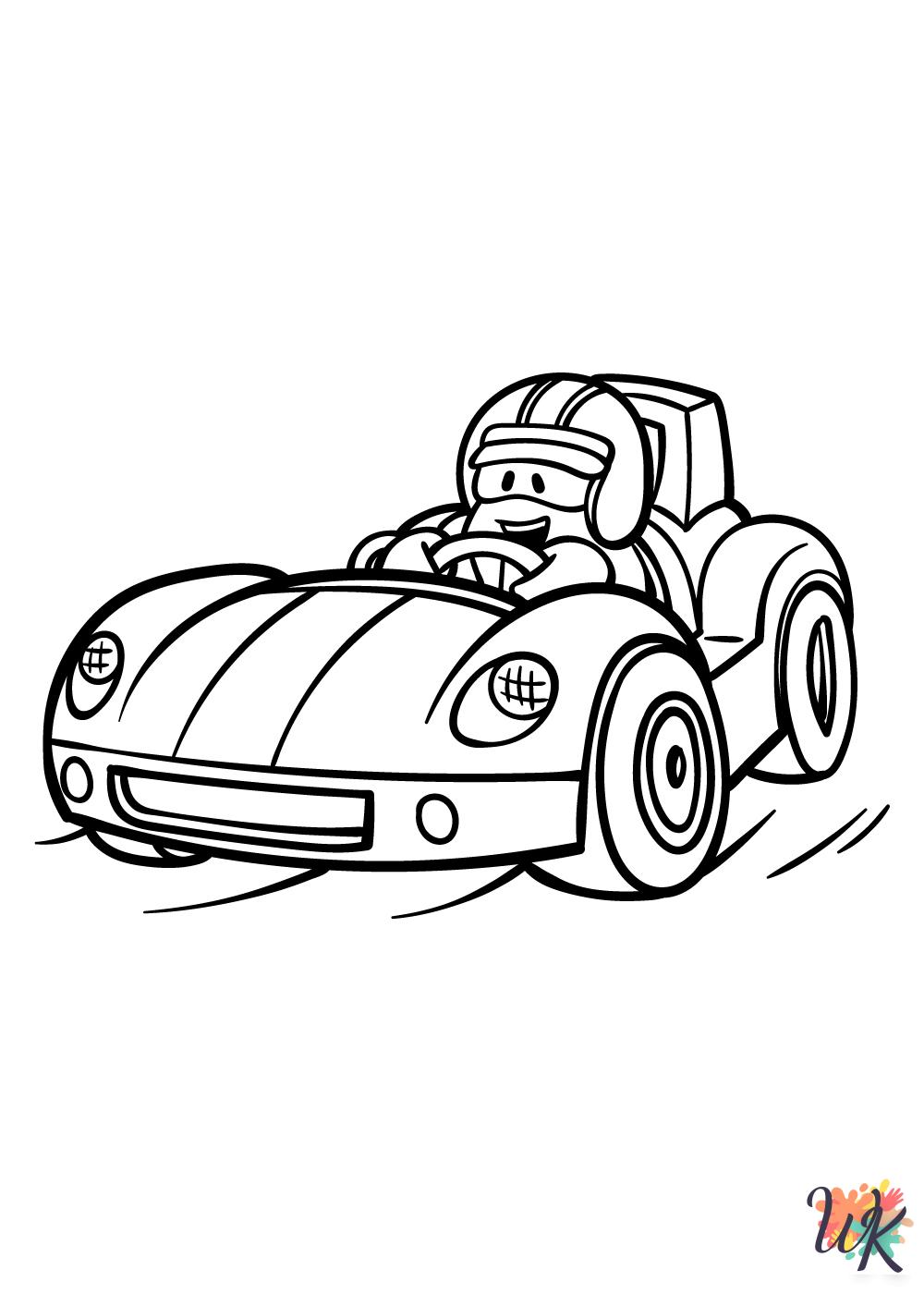 free printable Race Car coloring pages 1