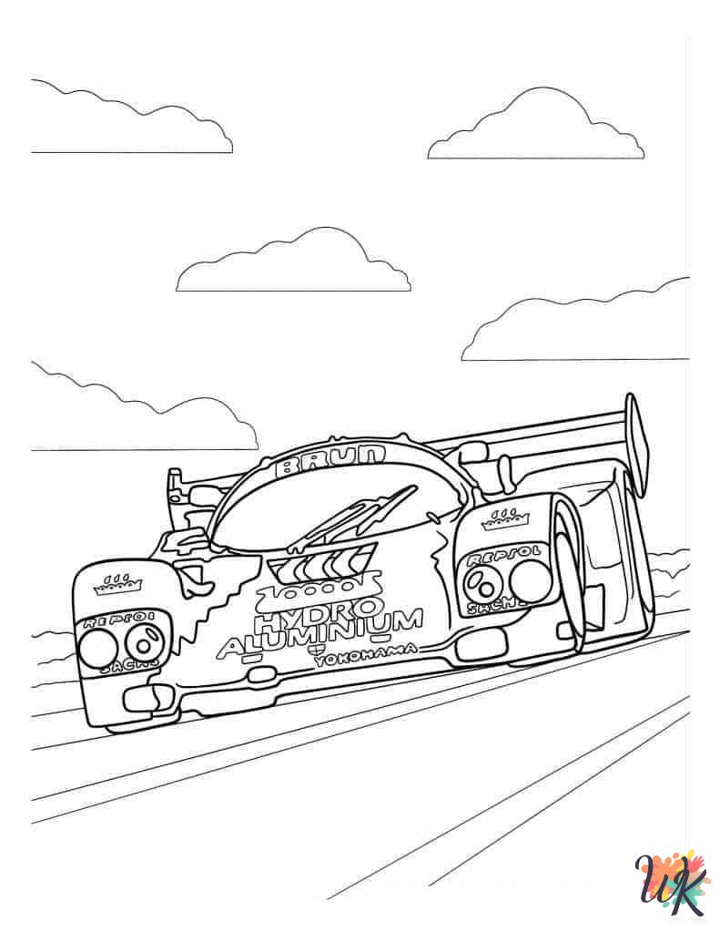 adult coloring pages Race Car