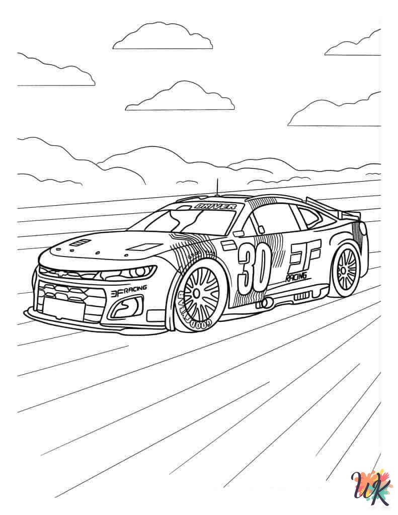 Race Car coloring pages printable