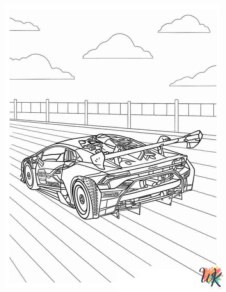 Race Car adult coloring pages