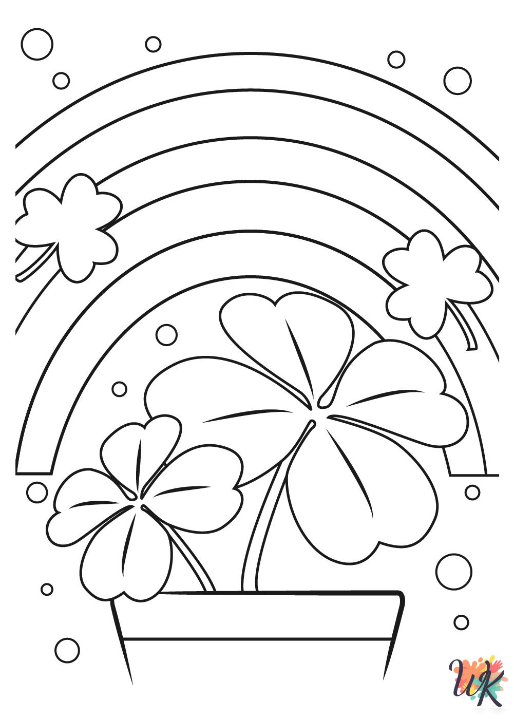Shamrock coloring pages for adults pdf