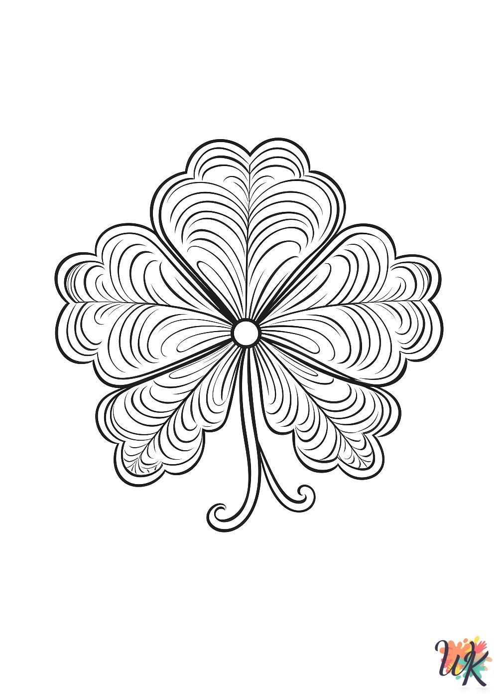 Shamrock coloring pages free