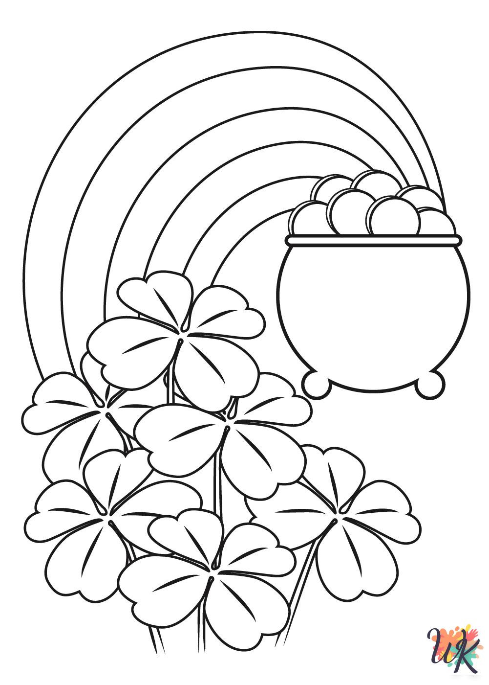 free Shamrock coloring pages
