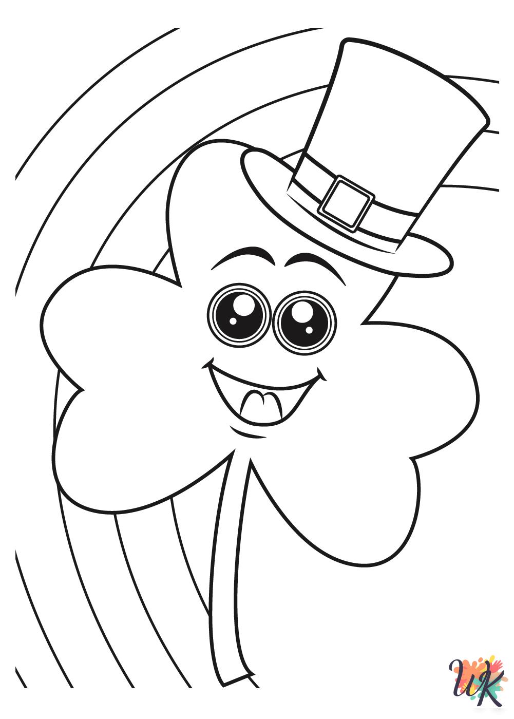 Shamrock free coloring pages