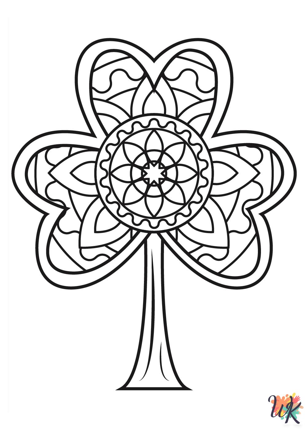 printable Shamrock coloring pages
