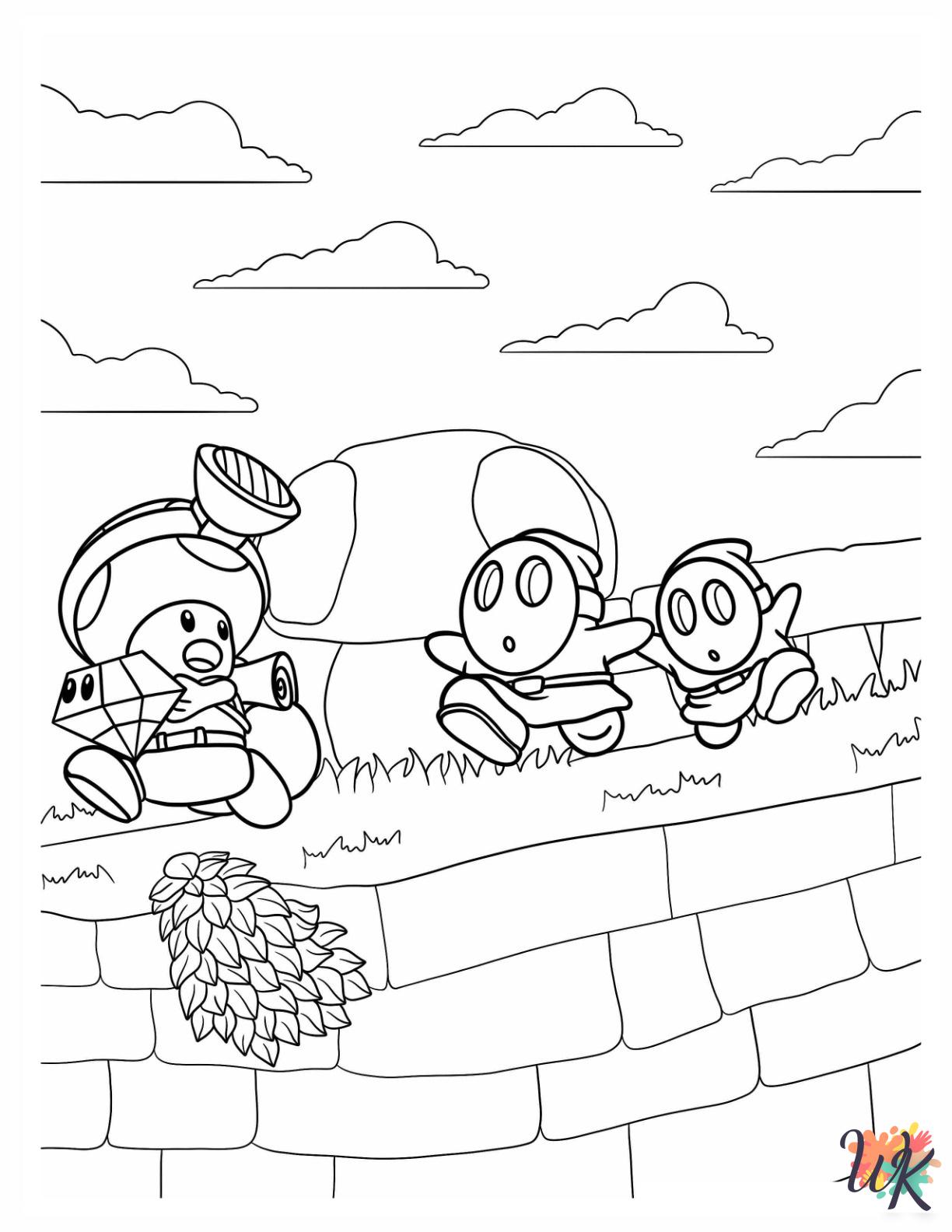 Shy Guy coloring pages to print