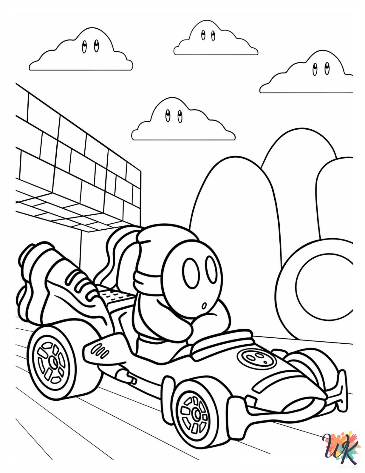 Shy Guy ornament coloring pages 1