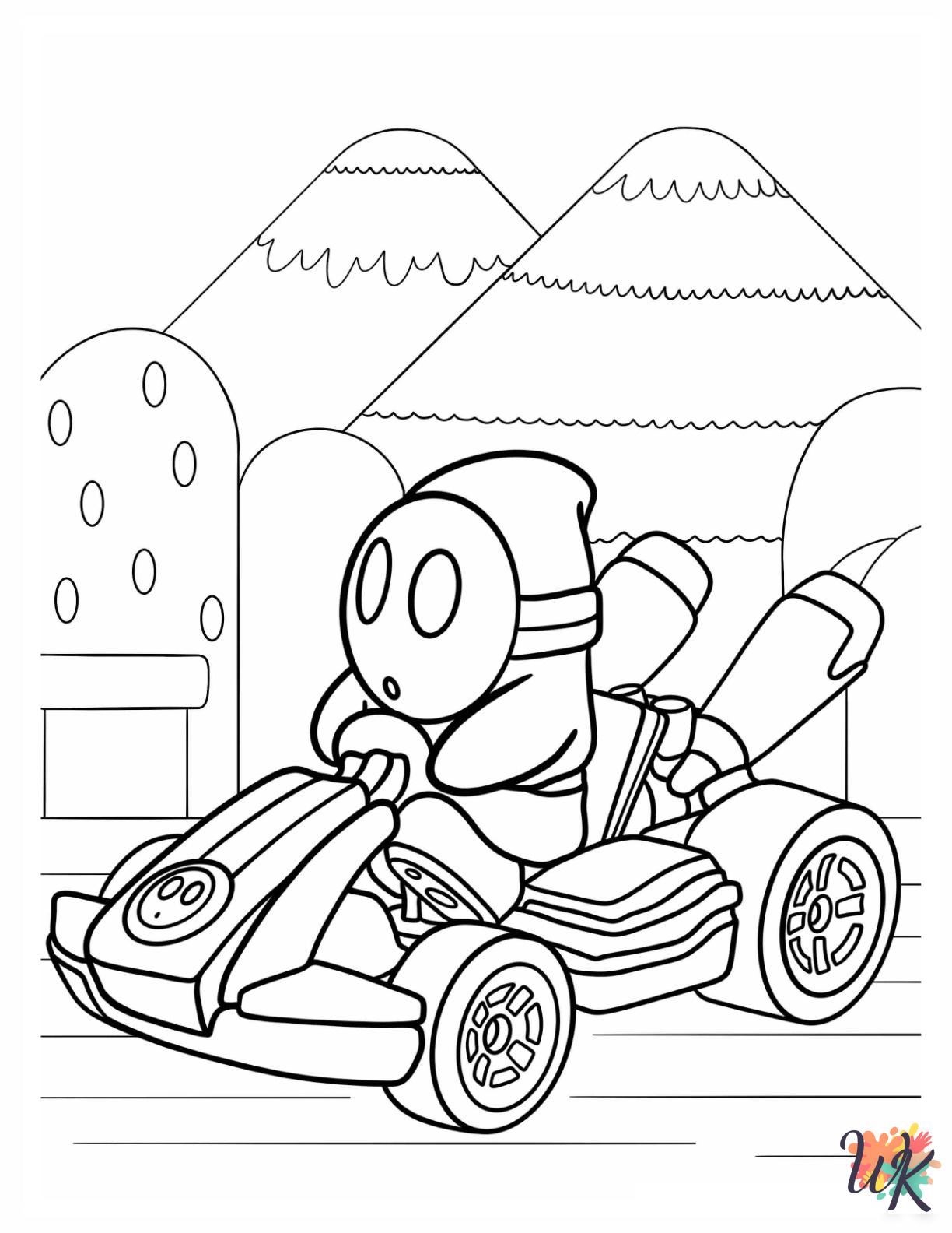 Shy Guy coloring pages free printable 1