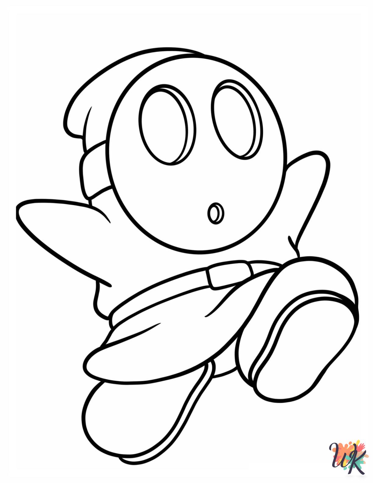 Shy Guy coloring pages for kids