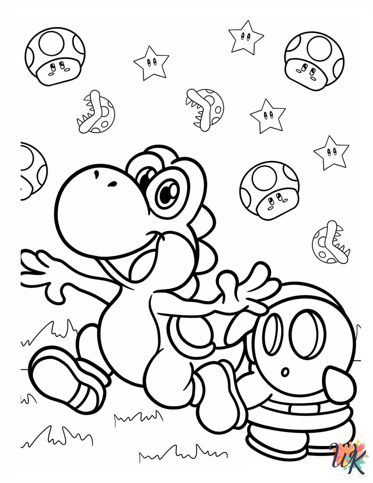Shy Guy ornament coloring pages