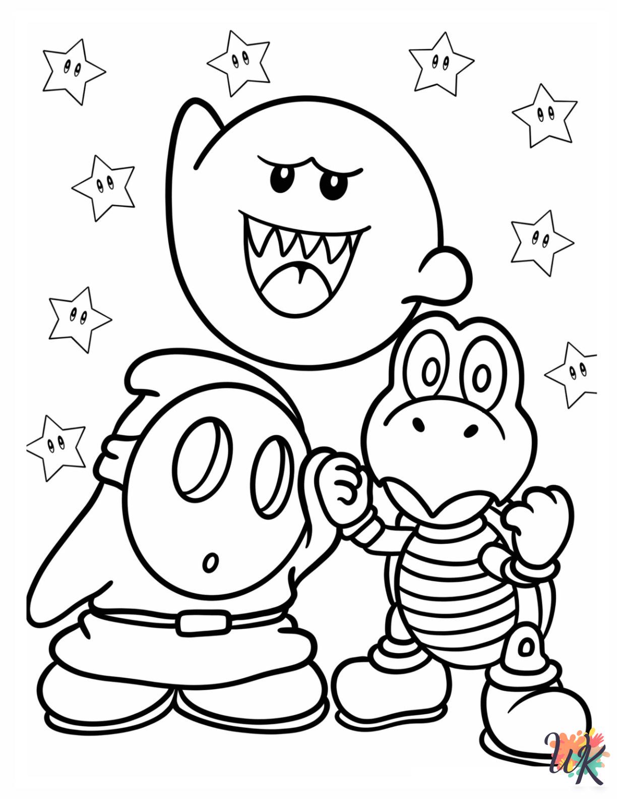 free Shy Guy coloring pages for adults