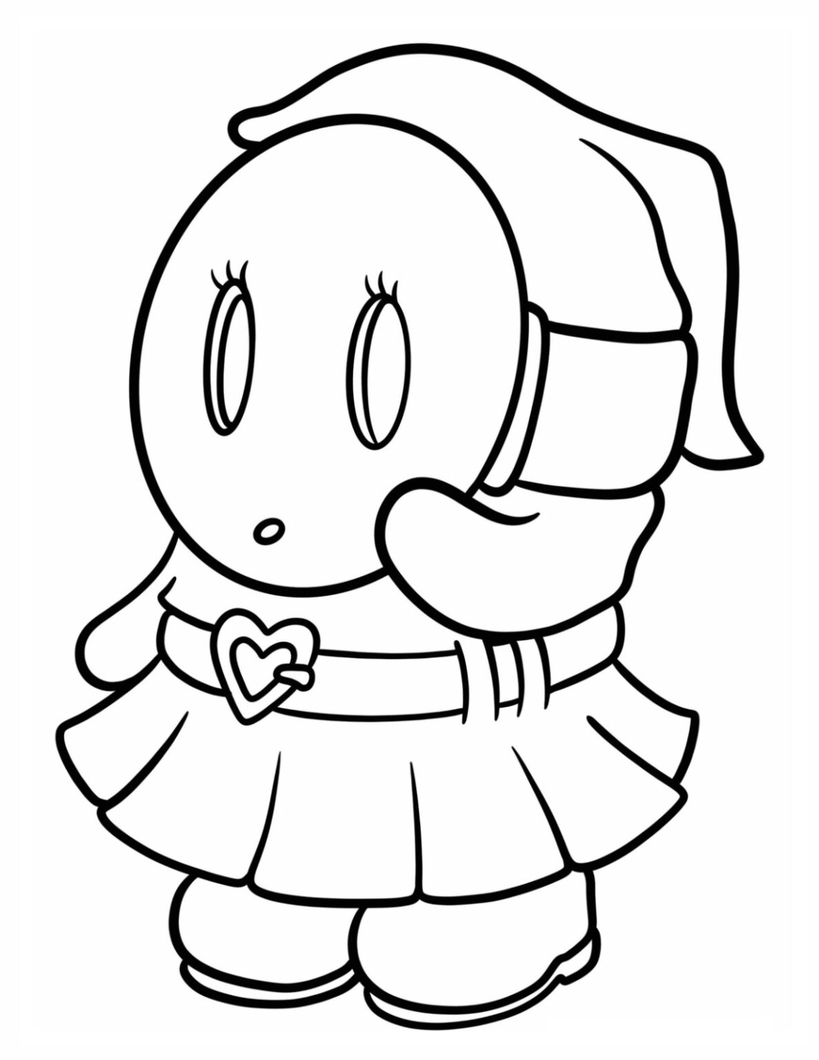 20 Shy Guy Coloring Pages For Kids - ColoringPagesWK.com