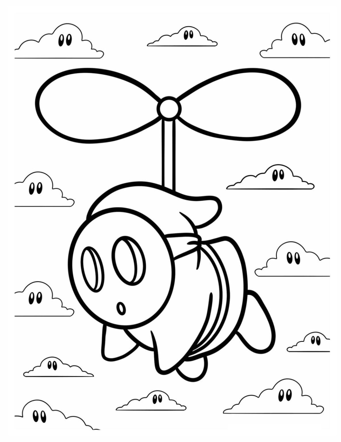 20 Shy Guy Coloring Pages For Kids - ColoringPagesWK.com