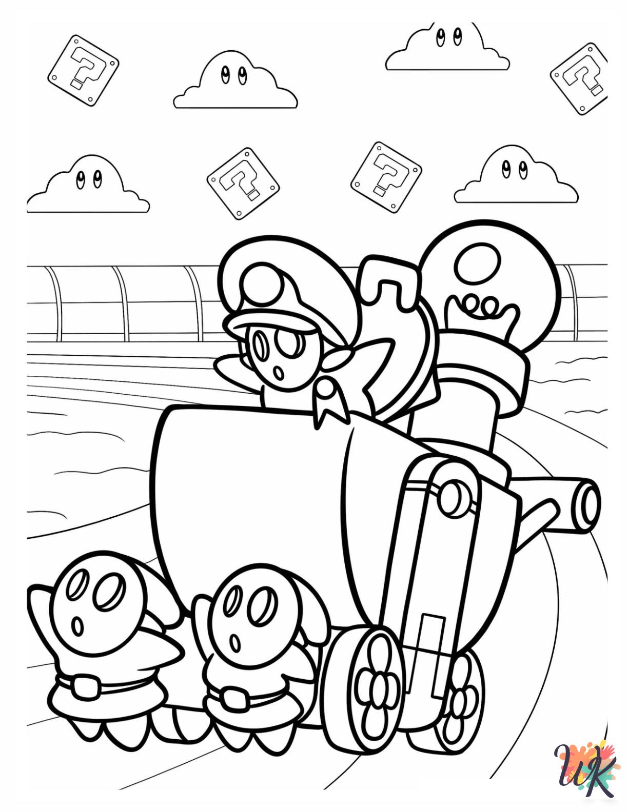 Shy Guy ornaments coloring pages