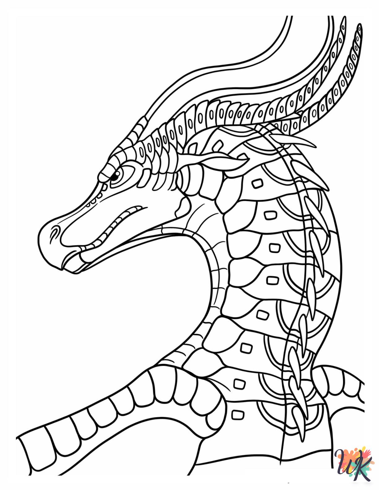 Wings Of Fire cards coloring pages