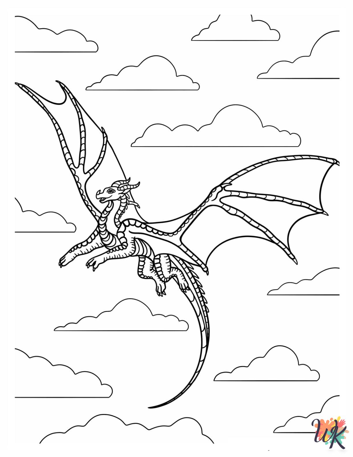 free Wings Of Fire coloring pages for adults 1