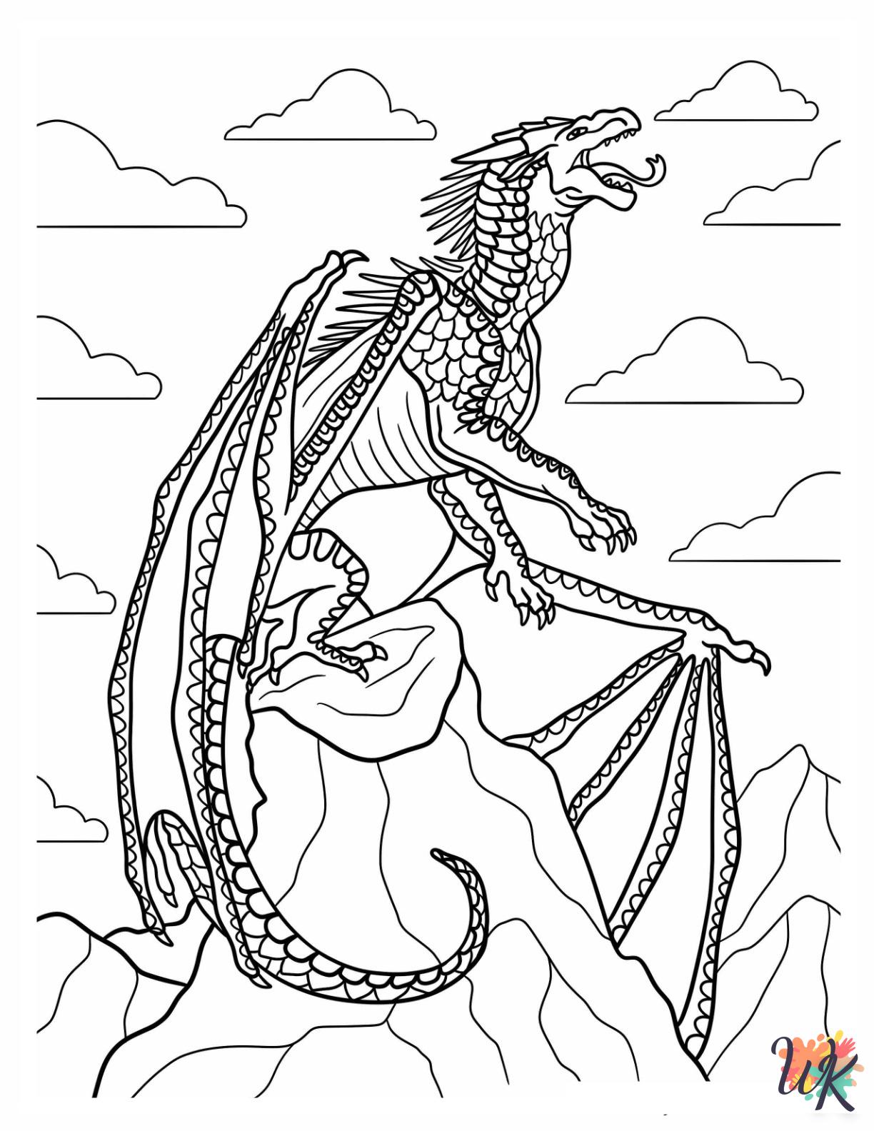 Wings Of Fire cards coloring pages 2