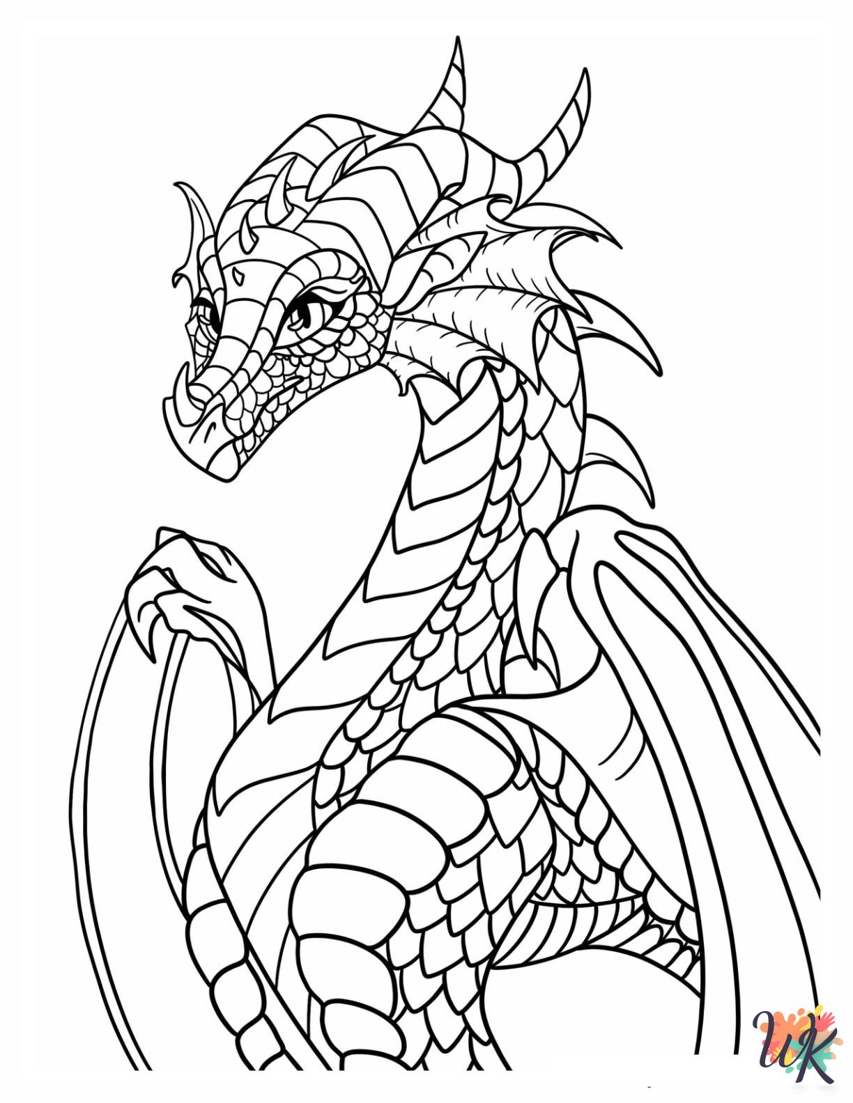 Wings Of Fire coloring pages easy 1