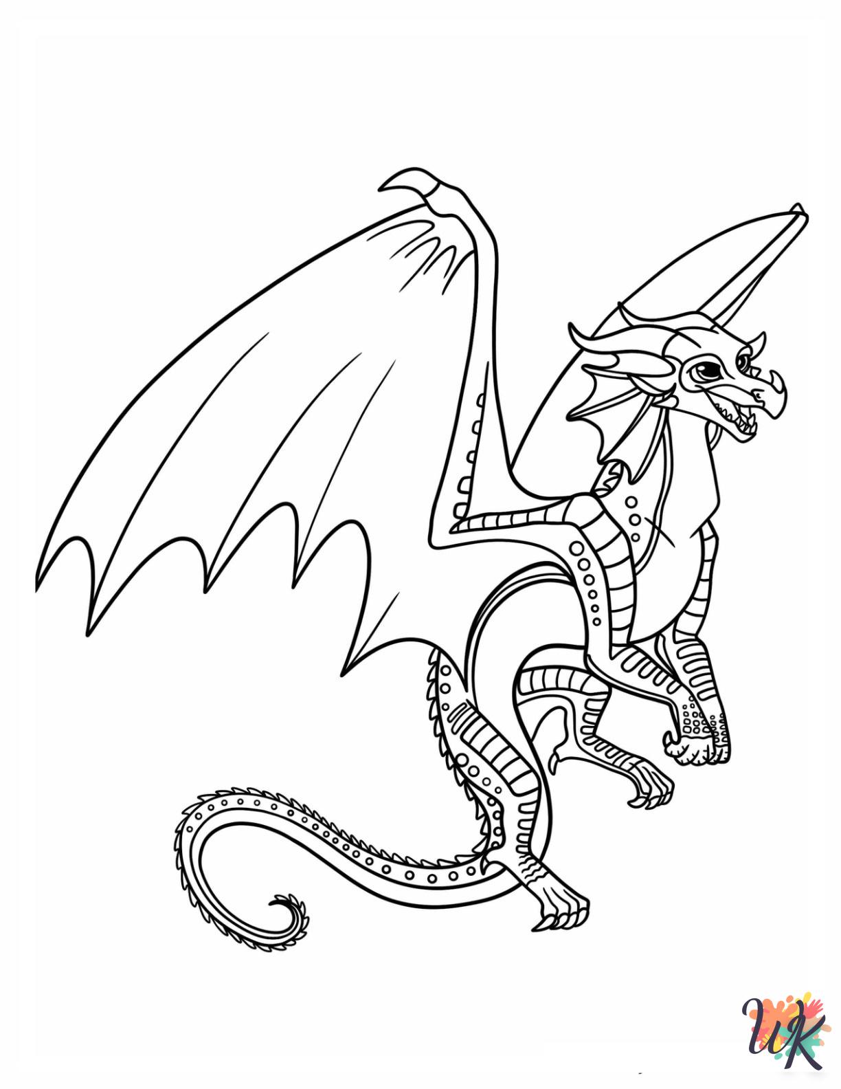 Wings Of Fire coloring pages for adults easy