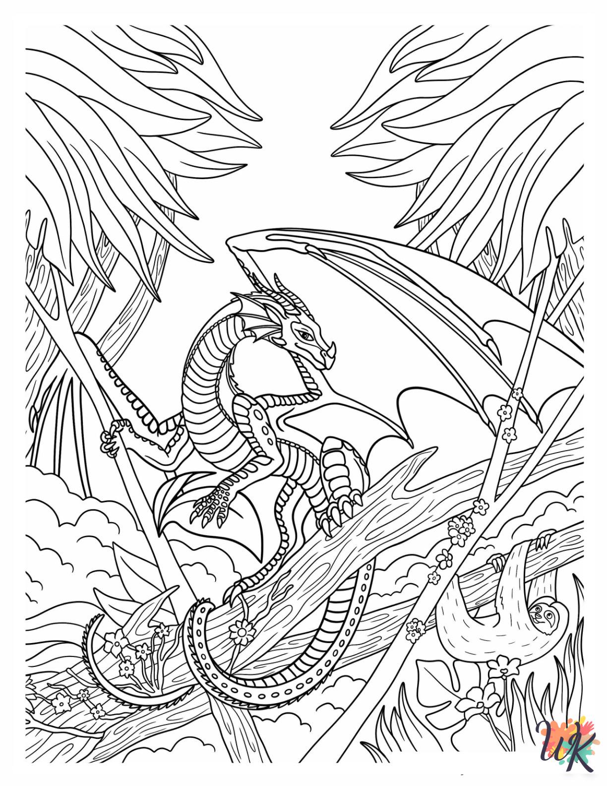 Wings Of Fire coloring pages for kids