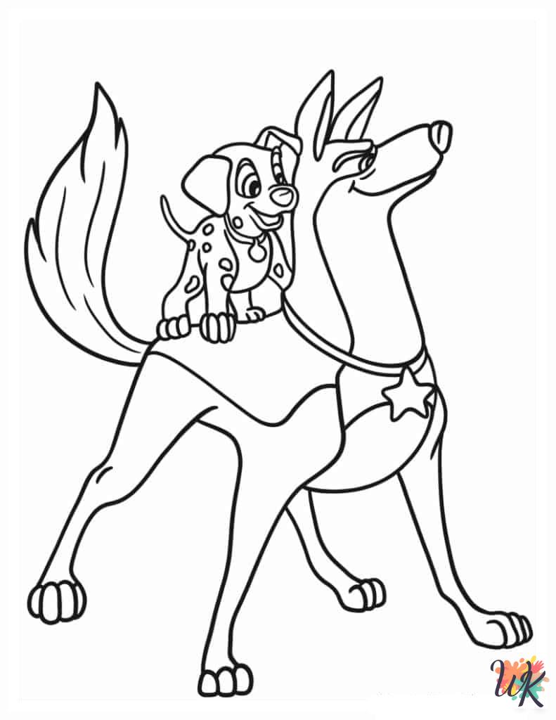101 Dalmatians coloring pages for adults easy 1