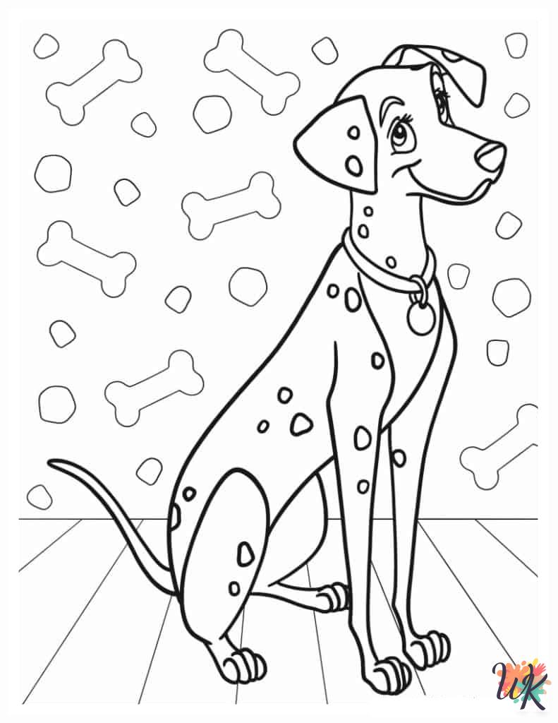 free 101 Dalmatians coloring pages pdf